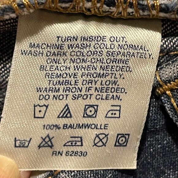 Lands' End Boys Youth Baumwolle Comfort Relaxed Fit Straight Leg Jeans Blue Size - Picture 6 of 6